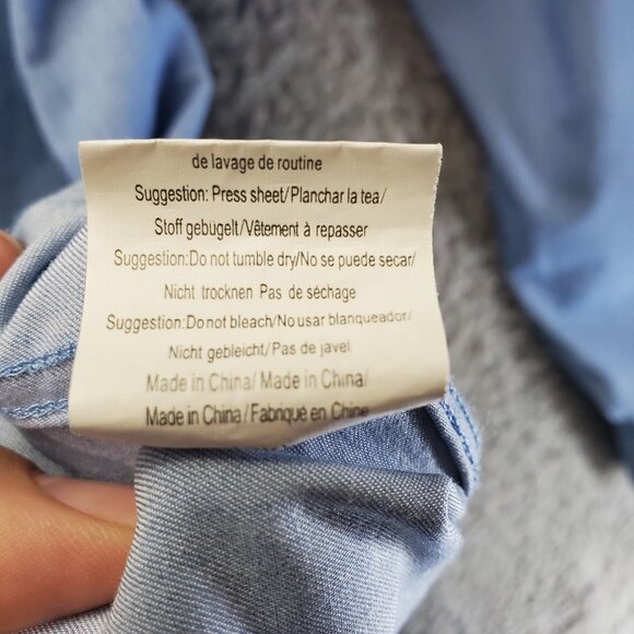 Coofandy Shirt Mens XL Light Blue Classic Button-Up Long Sleeve Casual - Picture 4 of 9